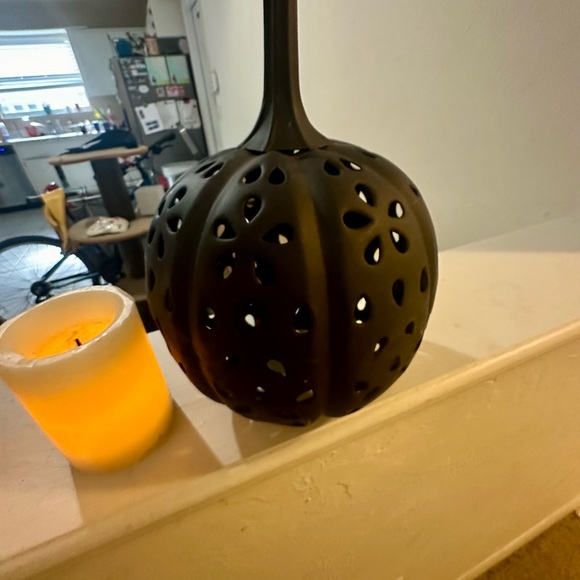 Pottery Barn Metal Pumpkins add candels - Picture 4 of 8